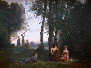 Jean-Baptiste Camille Corot Le concert champetre oil painting